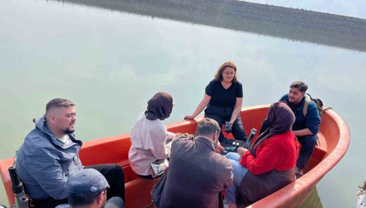 Su Ürünleri Fakültesi öğrencileri Demirören Barajı’nda TÜBİTAK projelerini araştırdı