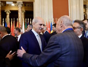 TBMM Başkanı Kurtulmuş, Roma’da Ürdün Senatosu Başkanı Al Fayez ile görüştü