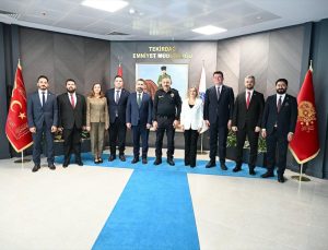 Tekirdağ Barosu Başkanı Arslan, İl Emniyet Müdürü Turanlı’yı makamında ziyaret etti