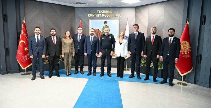 Tekirdağ Barosu Başkanı Arslan, İl Emniyet Müdürü Turanlı’yı makamında ziyaret etti