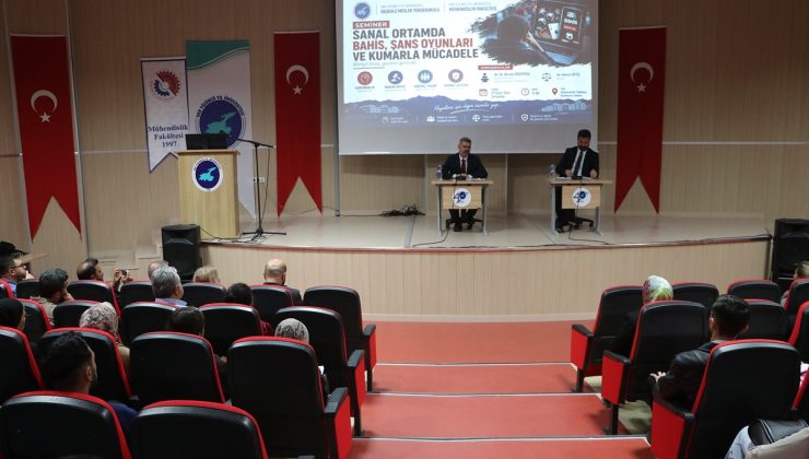 Van YYÜ’de düzenlenen seminerde yasa dışı bahis ve kumar riskleri gençlere anlatıldı