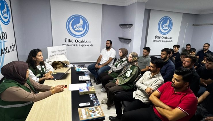 Yeşilay Osmaniye Şubesi, Ülkü Ocakları’nda bağımlılıkla mücadele programı düzenledi