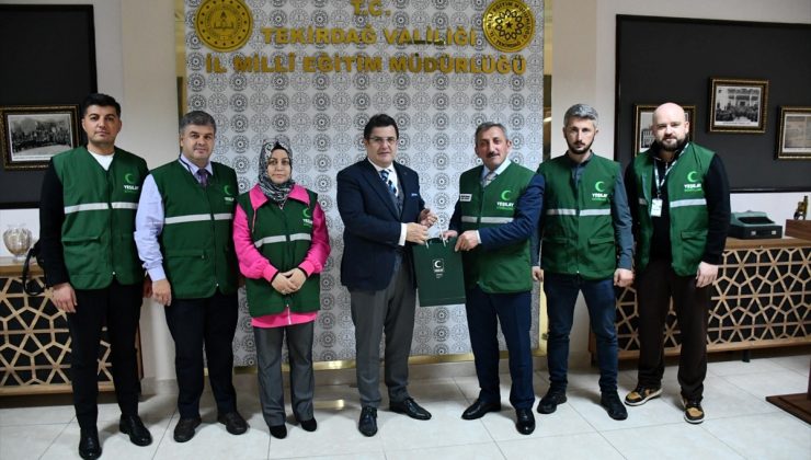 Yeşilay Tekirdağ Şube Başkanı Erdoğan, İl Milli Eğitim Müdürü Yeniyol’u ziyaret etti