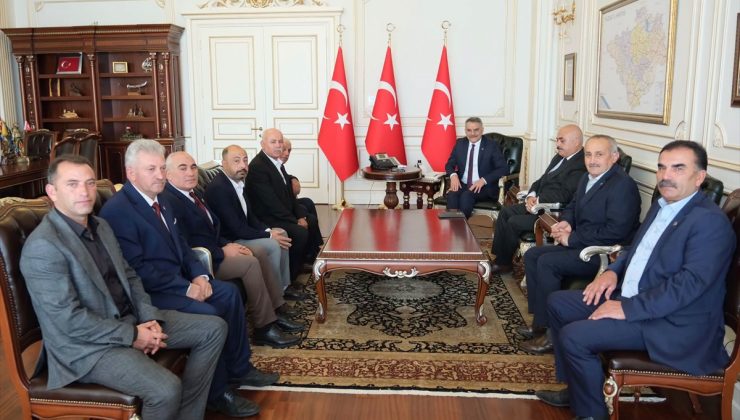 Yozgat Valisi Özkan, 19 Ekim Muhtarlar Günü’nde muhtarları makamında ağırladı