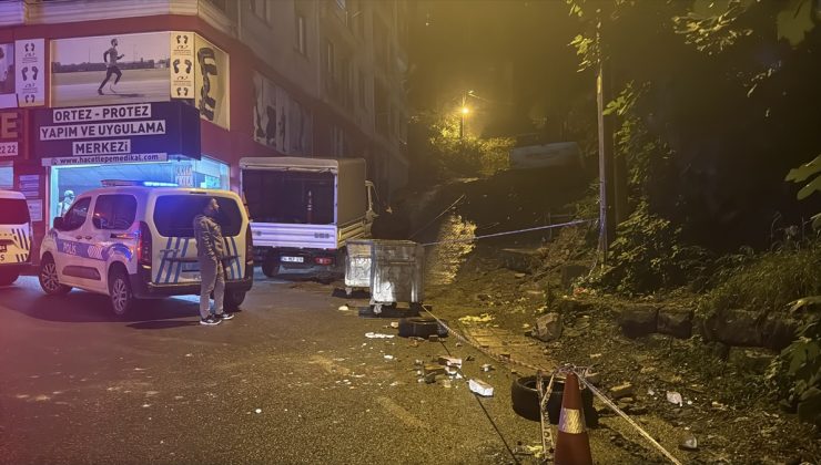 Zonguldak’ta metruk binanın bir bölümü yağış nedeniyle çöktü