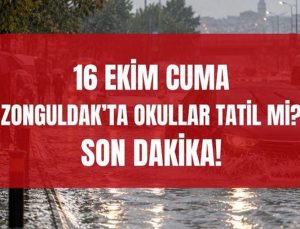 Zonguldak’ta yarın okullar tatil mi? 16 Ekim Cuma Zonguldak’ta okullar tatil edildi mi? (Zonguldak Valiliği)